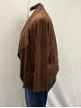 Max Studio Brown Open Front Jacket Size 1X