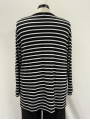 Old Navy Blk/Wht Stripe Long Sleeve Top Size XXL