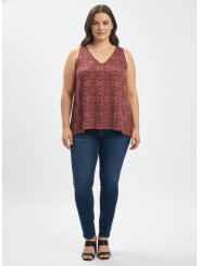 JW Style Orange-Pink Tank Top Size L