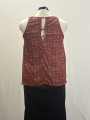 JW Style Orange-Pink Tank Top Size L