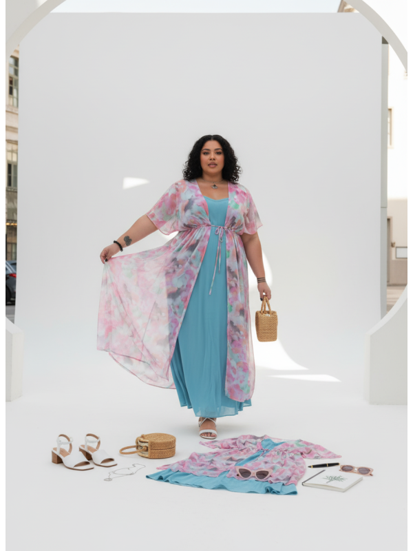 Torrid Watercolor Duster Size 5X