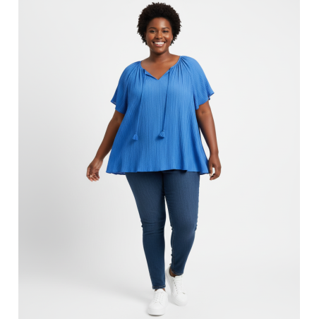 Lane Bryant Light Blue Short Sleeve Shirt Size 30/32