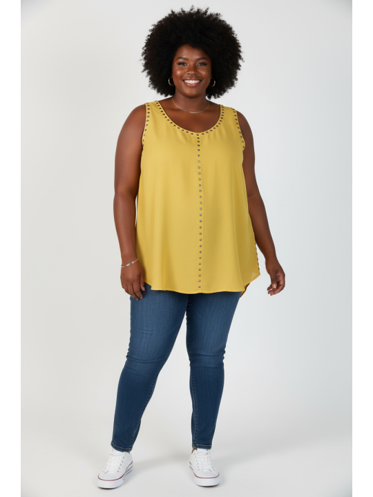 Torrid Yellow Tank Size 28