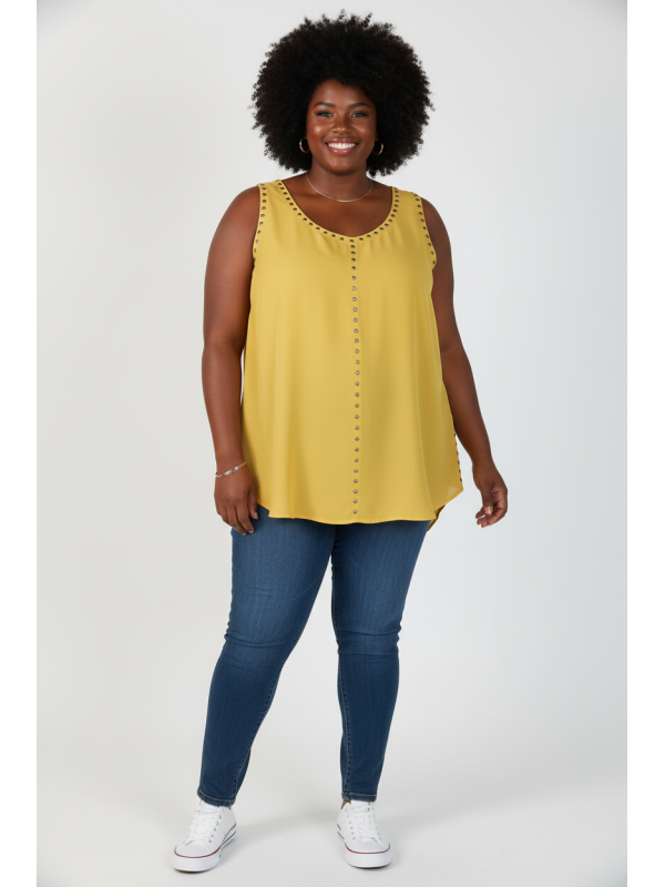 Torrid Yellow Tank Size 28