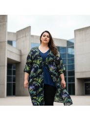 Torrid Palm Print Duster Size 26