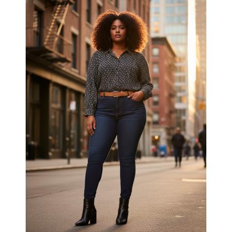 Lane Bryant Black and White Pattern Blouse Size 26/28