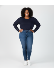 Talbots Navy Blue Talbots 3/4 Sleeve Top Size 3X