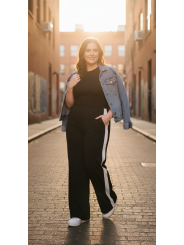 Lane Bryant Black Wide Leg Pant Size 26