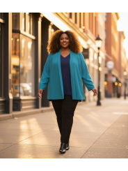 Calvin Klein Teal Swing Blazer Size 3x