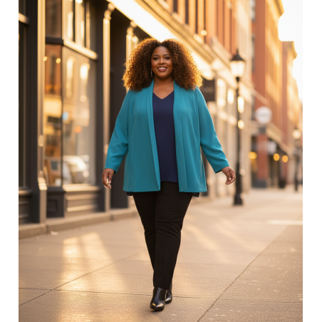 Calvin Klein Teal Swing Blazer Size 3x