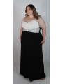 City Chic White Strapless Maxi Dress Size 24