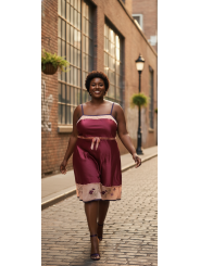 Cacique Purple/Pnk/Burgundy Dress Size 22/24