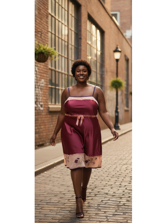 Cacique Purple/Pnk/Burgundy Dress Size 22/24