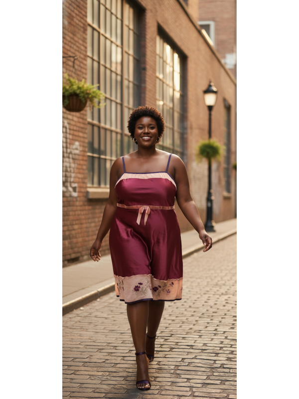 Cacique Purple/Pnk/Burgundy Dress Size 22/24