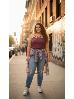 Torrid Plum Tank Size 3 (22/24)