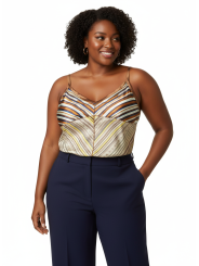 Lane Bryant Multicolor Silk Tank Size 22