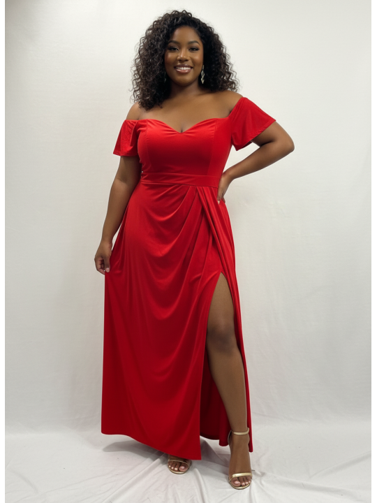 SHEIN Curve Red Dress Size 3X