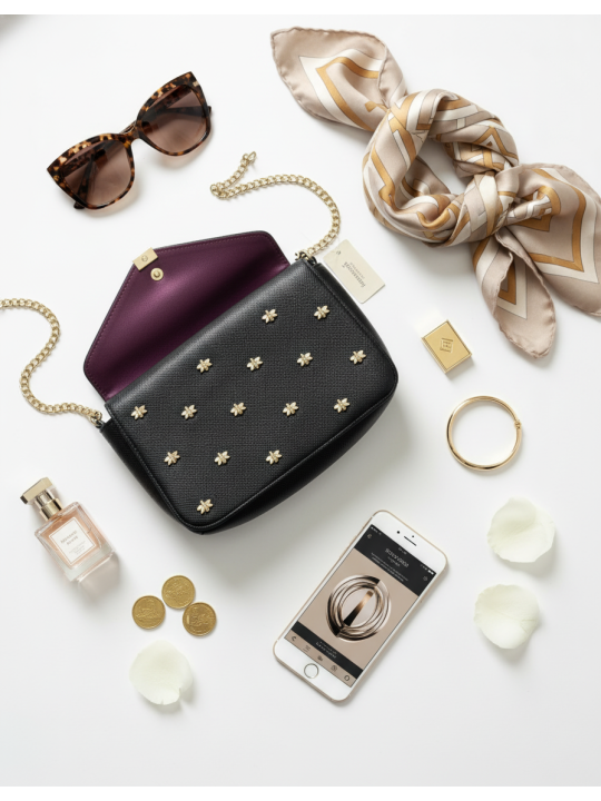 Bumble Bee Black Purse