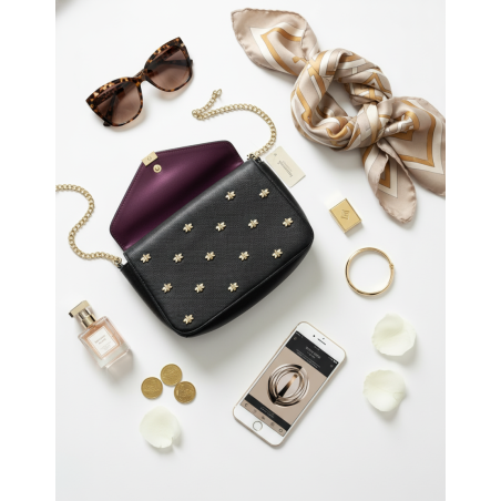 Bumble Bee Black Purse