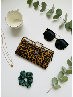 Cheetah Print Clutch Wallet