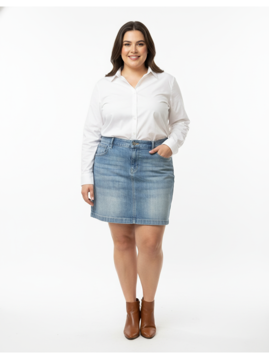 Old Navy Light Wash Denim Skirt Size 16