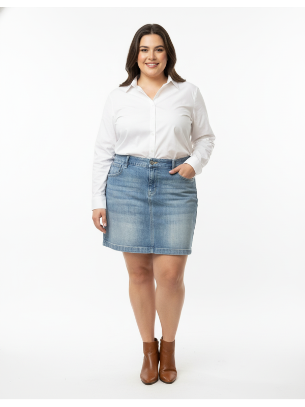 Old Navy Light Wash Denim Skirt Size 16