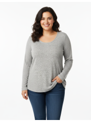 Old Navy Light Heather Gray Long Sleeve Size XL