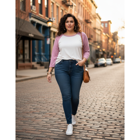 Old Navy Cream and Pink Baseball Sweater Size XL