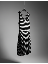Old Navy Blk/Wht Striped Tank Top Dress Size XL