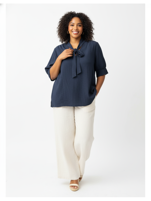 Lane Bryant Dark Blue Blouse Size 28