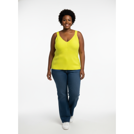 INC Neon Knit Tank Top Size 4X