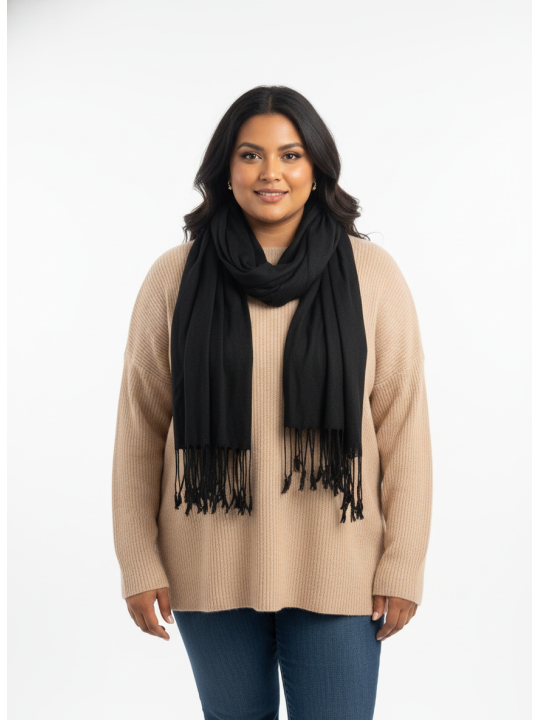 Black Cozy Scarf