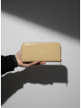 Candace Christian Patent Finish Beige Wallet