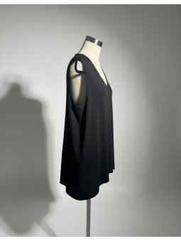 Venezia Jeans Black Knit Tank Top Size 22/24