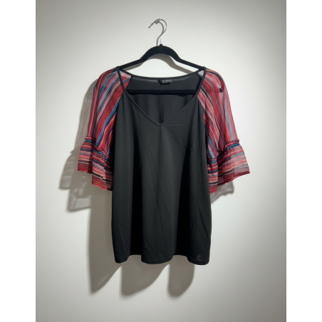 BLOOM CHIC Stripe Sleeve Blouse Size 14/16