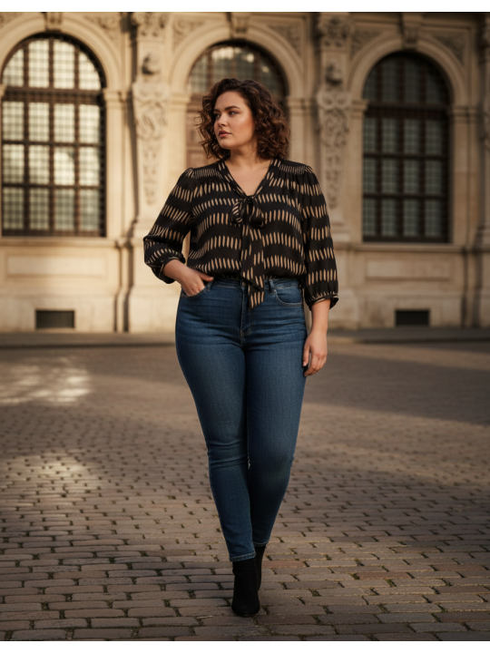 The LIMITED Patterned Blouse Size XL