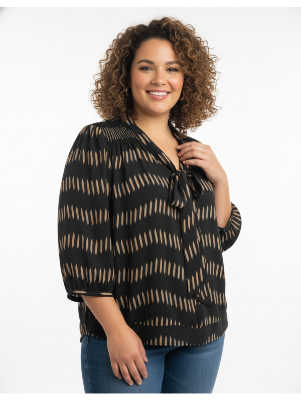 The LIMITED Patterned Blouse Size XL