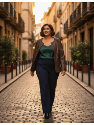 Dana Buchman Snake Skin Pattern Brown Jacket Size 0X