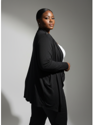 KORVE Black Drape Cardigan Size L