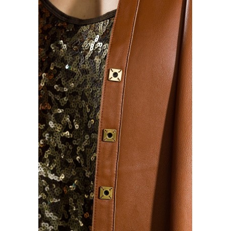 JNY LEATHER BLAZER SIZE 3X