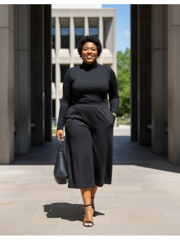 Torrid Black Cropped Trouser Pant Size 16