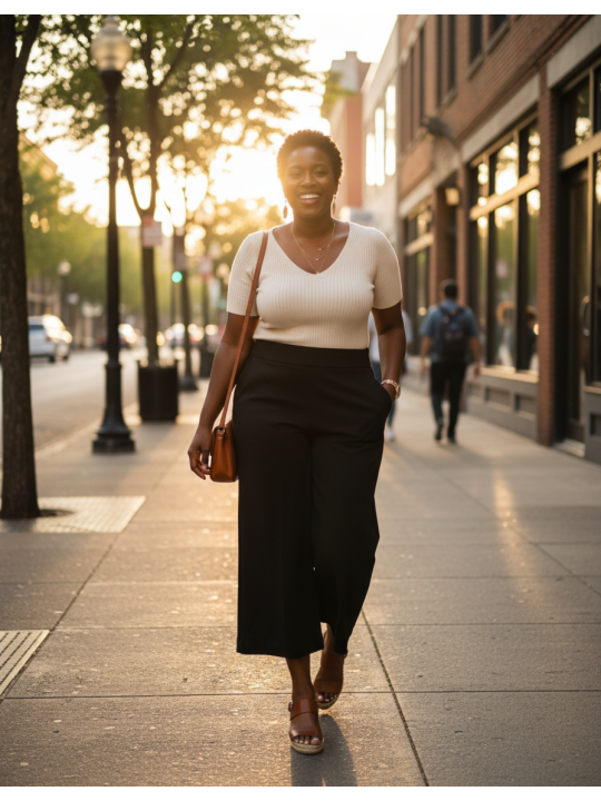 Torrid Black Cropped Trouser Pant Size 16