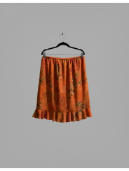 Venezia Orange Paisley Skirt Size 14/16