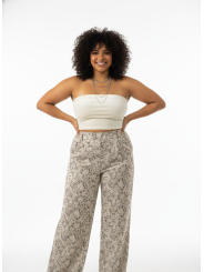 Venezia White Cotton Tube Top Size 14/16