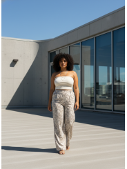 Venezia White Cotton Tube Top Size 14/16