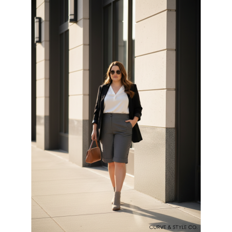 Lane Bryant Gray Slack Capri Pants Size 14