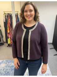 Croft and Barrow Purple Sweater Size L