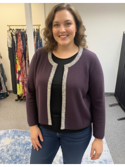 Croft and Barrow Purple Sweater Size L