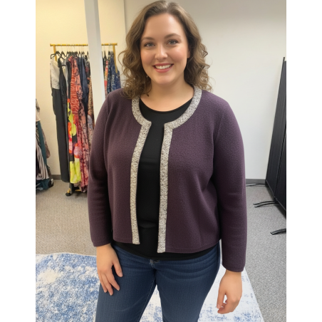 Croft and Barrow Purple Sweater Size L