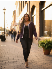 Croft and Barrow Purple Sweater Size L